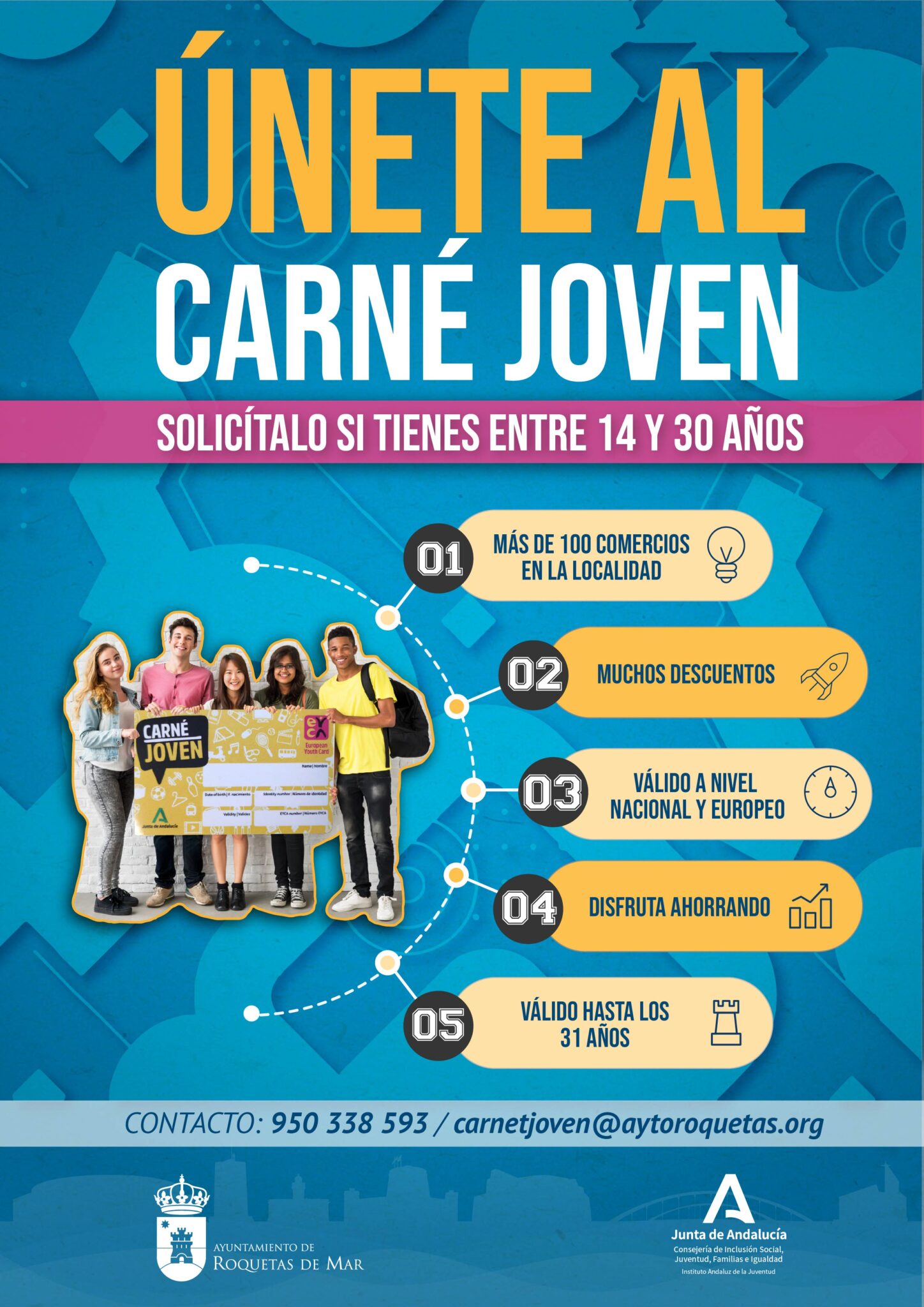 La campaña Únete al Carné Joven se pone en marcha con una alta