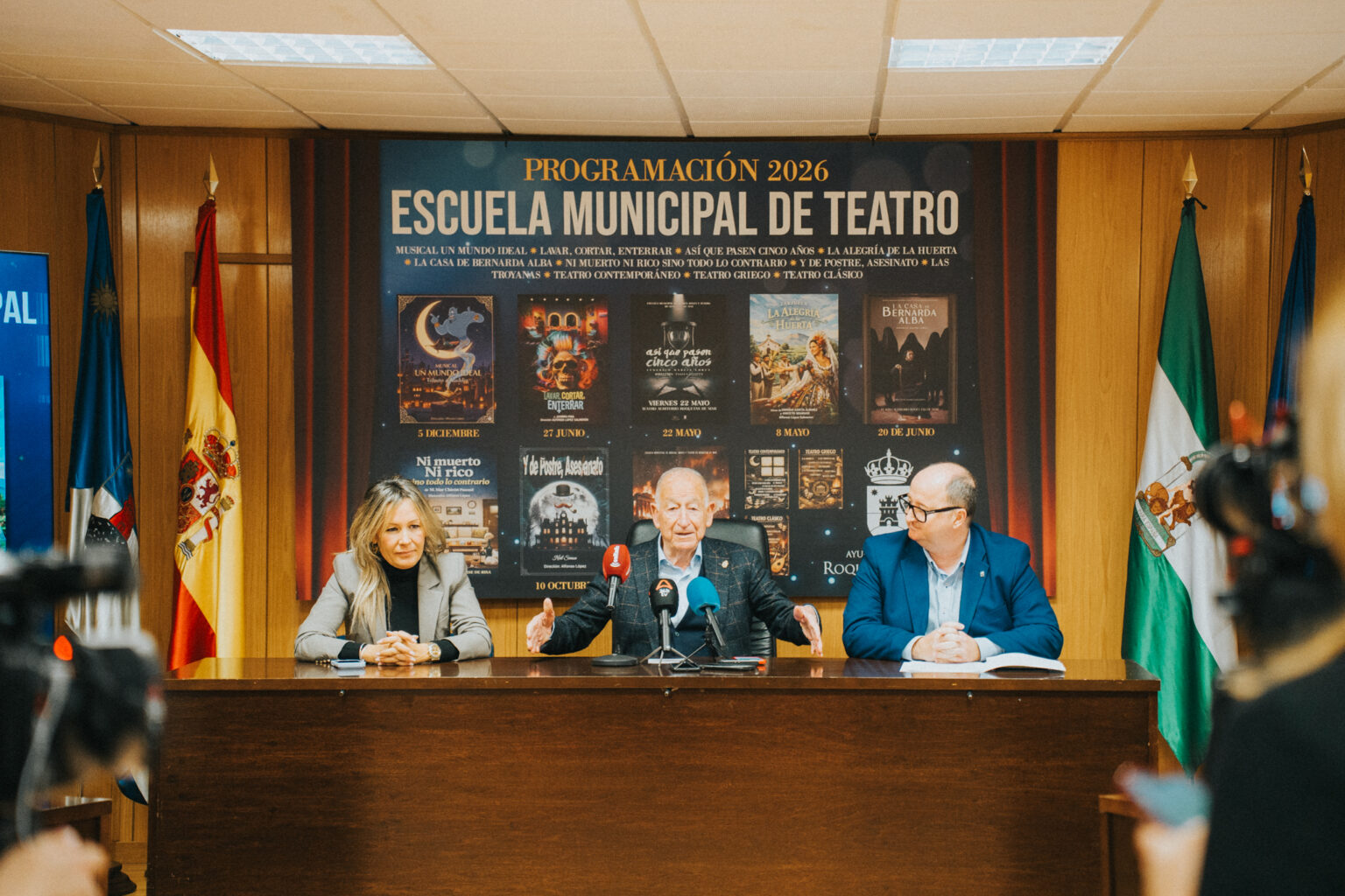 Escena de obra de teatro en Roquetas de Mar